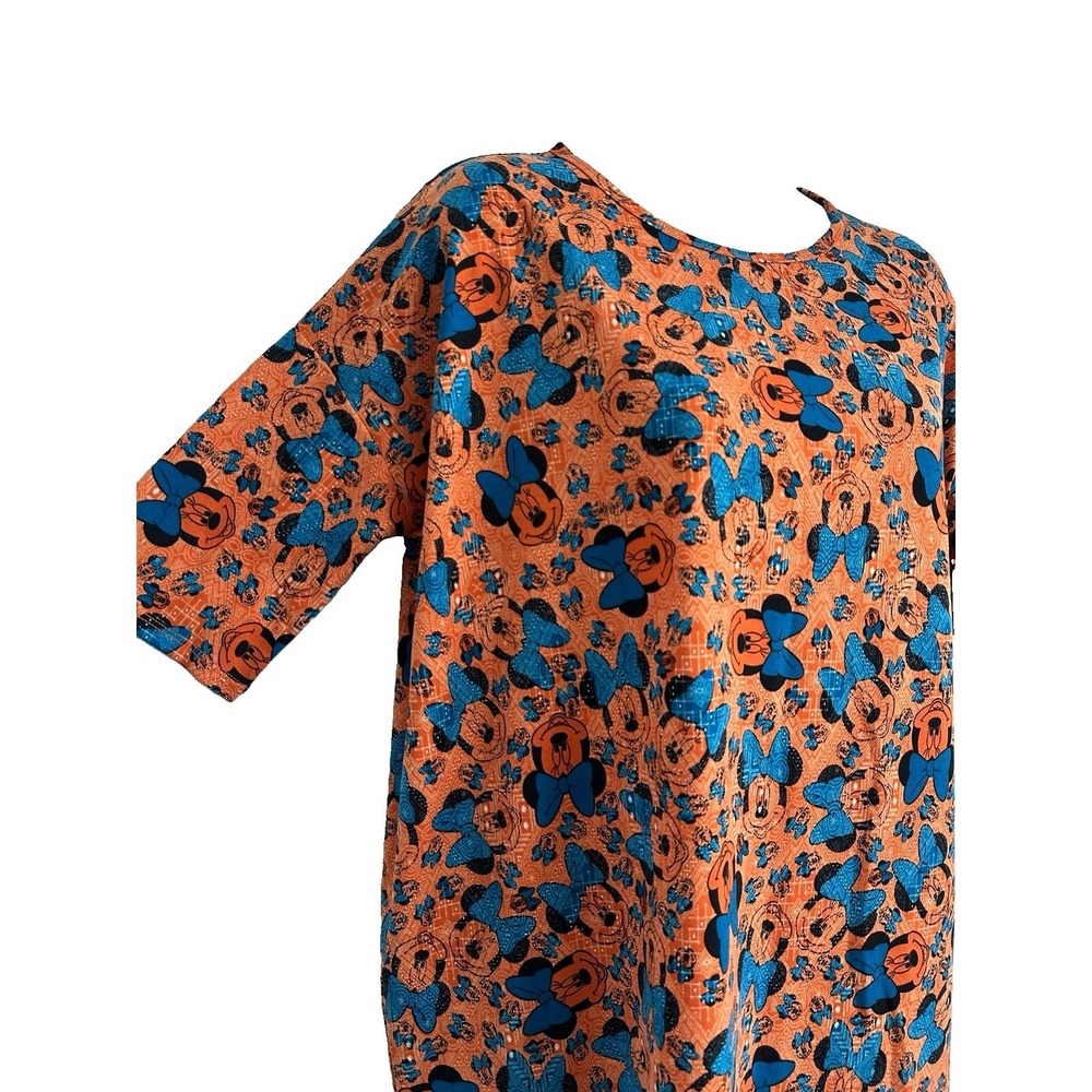 NWT! Women's XS Disney Orange Blue Minnie Mouse IRMA Tunic by Lularoe - Picture 8 of 8